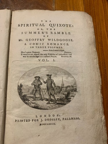 1783 the spiritual quixote - quixote, –